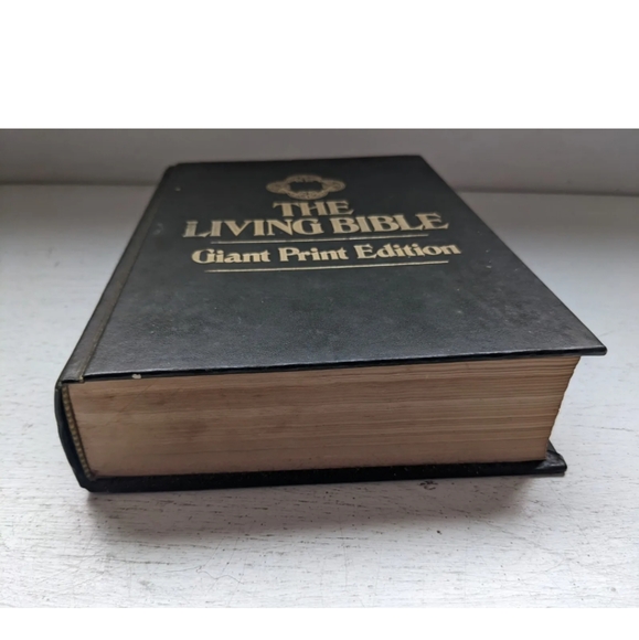 The Living Bible Giant Print Edition 1984 Hardcover Vintage - Picture 9 of 10